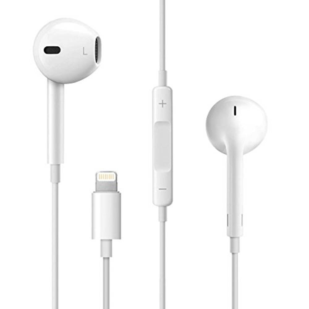 White, Earbuds & Headphones, Tech, SMASH, Remote & Microphone, Lightning, 420215